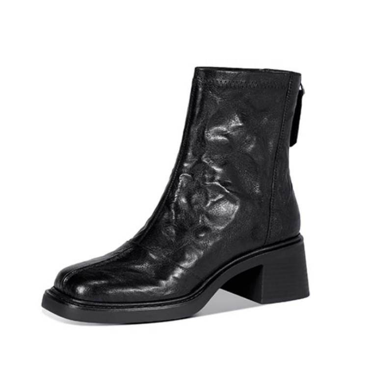 JESSICA SOPHIA Sheepskin Ankle Boots 5CM Women's