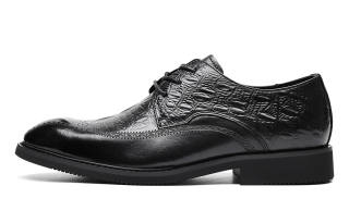 TRUMPPIPE Top Grain Cow Leather Dress Shoes Men's Black