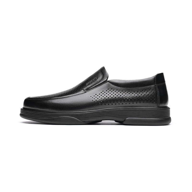 RED DRAGONFLY Cow Leather Casual Shoes Men's Black