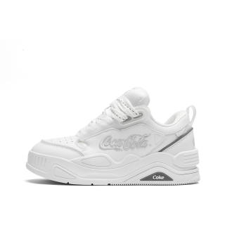 Coca-Cola Coca Cola Puffy Shoes Low top Stylish Skateboarding Shoes Unisex White