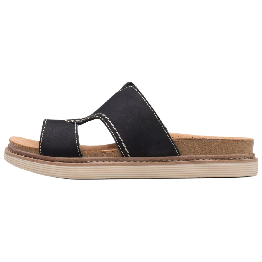 Clarks Abrasion Resistant Slide Slippers Women's Black