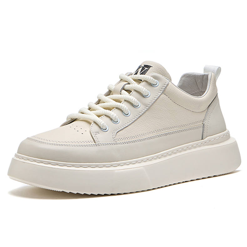SENJIALUO Top Grain Cow Leather Height Increasing Abrasion Resistant Lightweight Slip Resistant