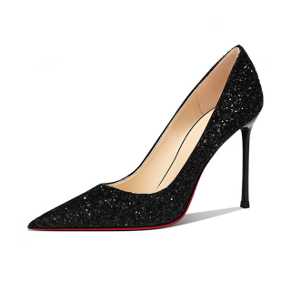 WOXXXN Pu High Heels Women's Black