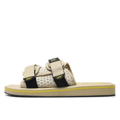 Lee EVA Rubber Sole Woven Slip Resistant Slip Resistant Slide Slippers Men's Light Khaki