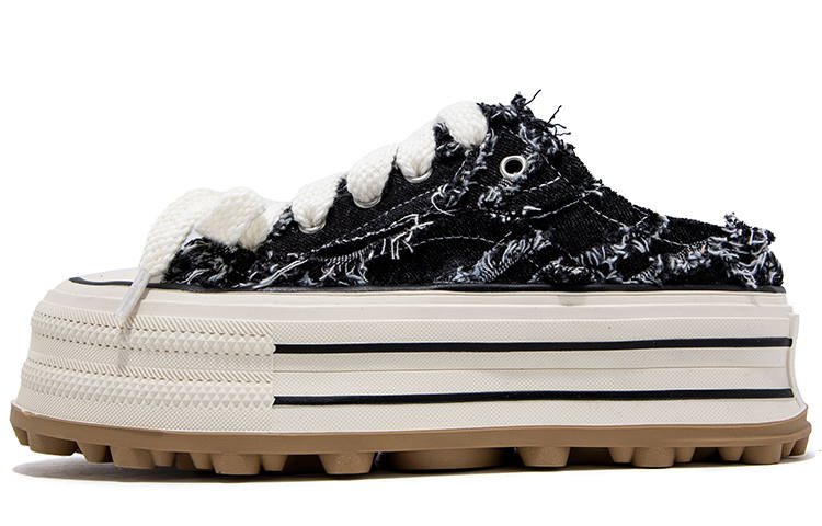 FALLINMISS Cleat Studs Collection Breathable Height Increasing Low top Canvas Shoes Women's
