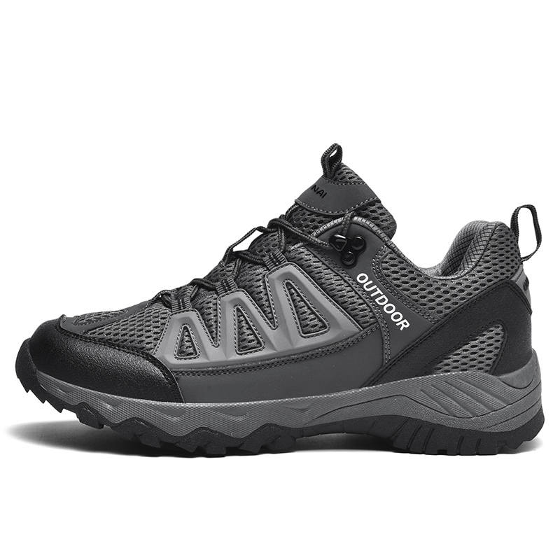 WENNAI Mesh Casual Shoes Men's Dark Gray