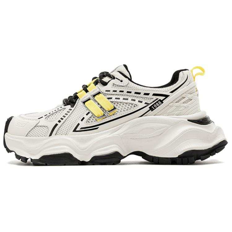 AOKANG Fabric Low top Chunky Sneakers Women's Beige Black