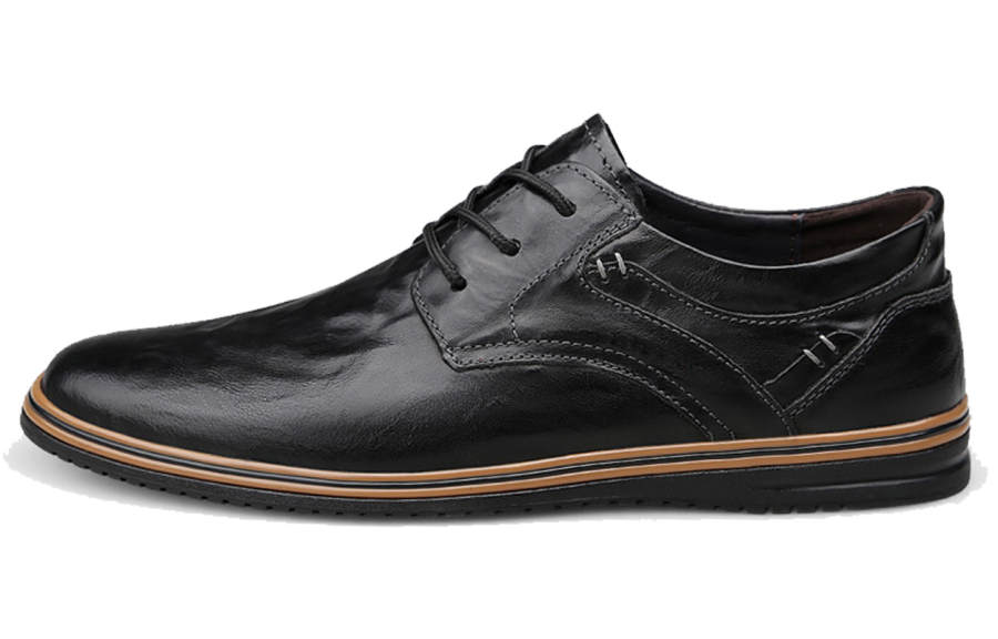 DCK DCK Casual Leather Shoes Men's Low Top