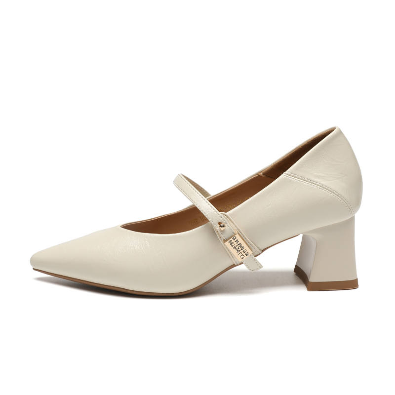 ZHR Chunky Heel Mary Jane Shoes Women's