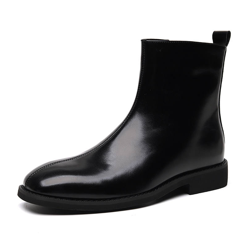 PINYI PINYI Microfiber Leather Ankle Boots Men's Black