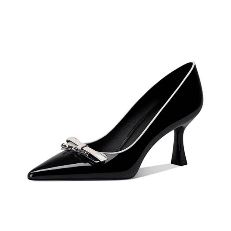 JESSICA SOPHIA Patent Leather Slim Heel High Heels 6.5cm Women's