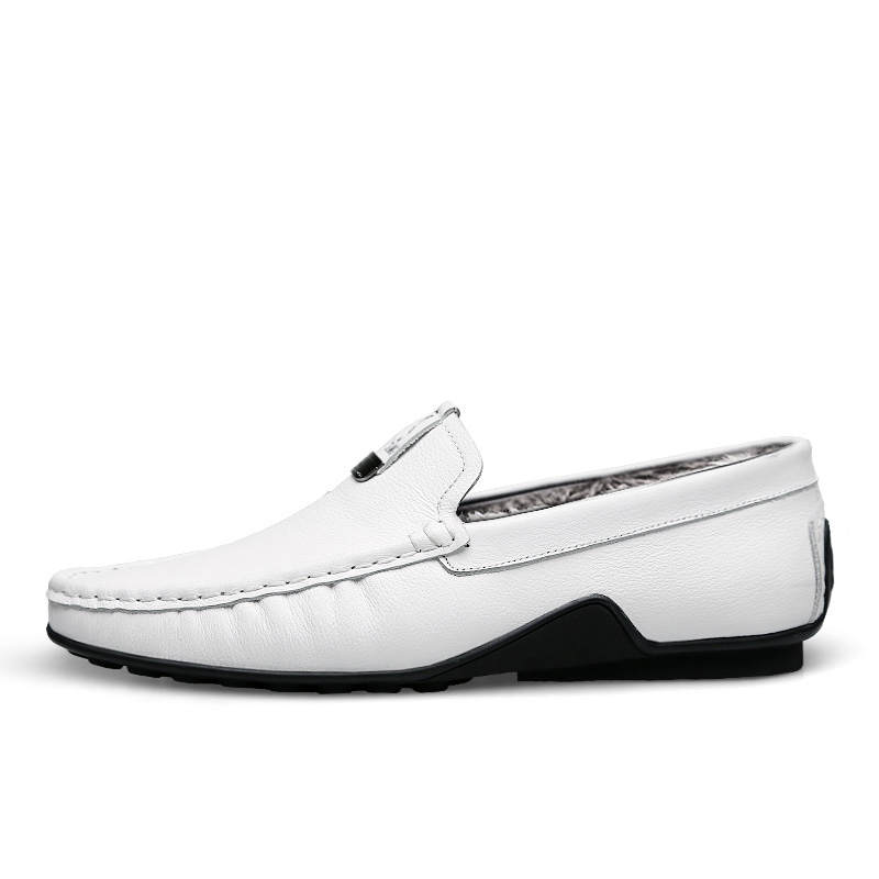 CKVUSAMG Top Grain Cow Leather Gommino Loafers Unisex
