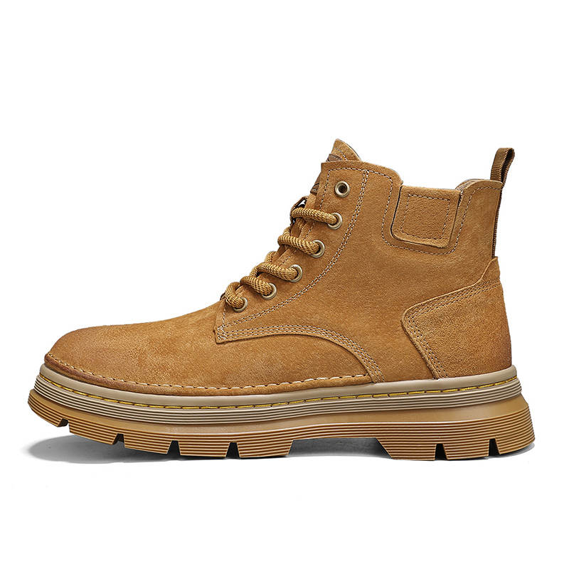 DUNNU DUNNU Leather Short Combat Boots Men's
