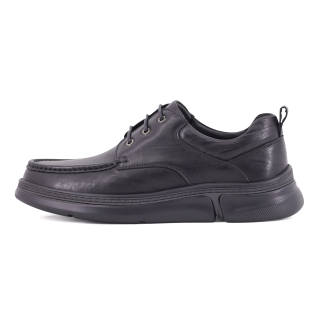 TRANOI Cow Leather Low top Casual Shoes Men's Black