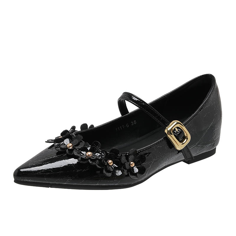 YAFEI XUANYU Microfiber Leather Mary Jane Shoes Women's