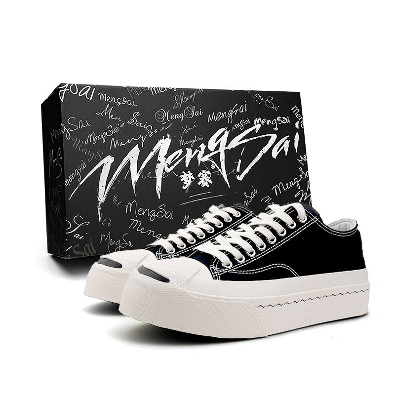 Mengsai Abrasion Resistant Balance Abrasion Resistant Balance Low top Canvas Shoes Unisex Black