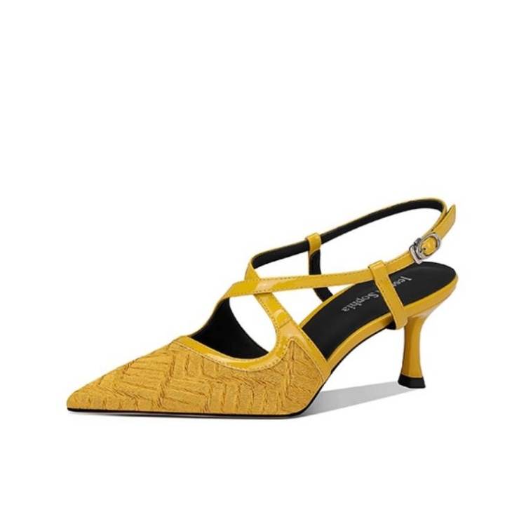 JESSICA SOPHIA Microfiber Leather High Heels Women's
