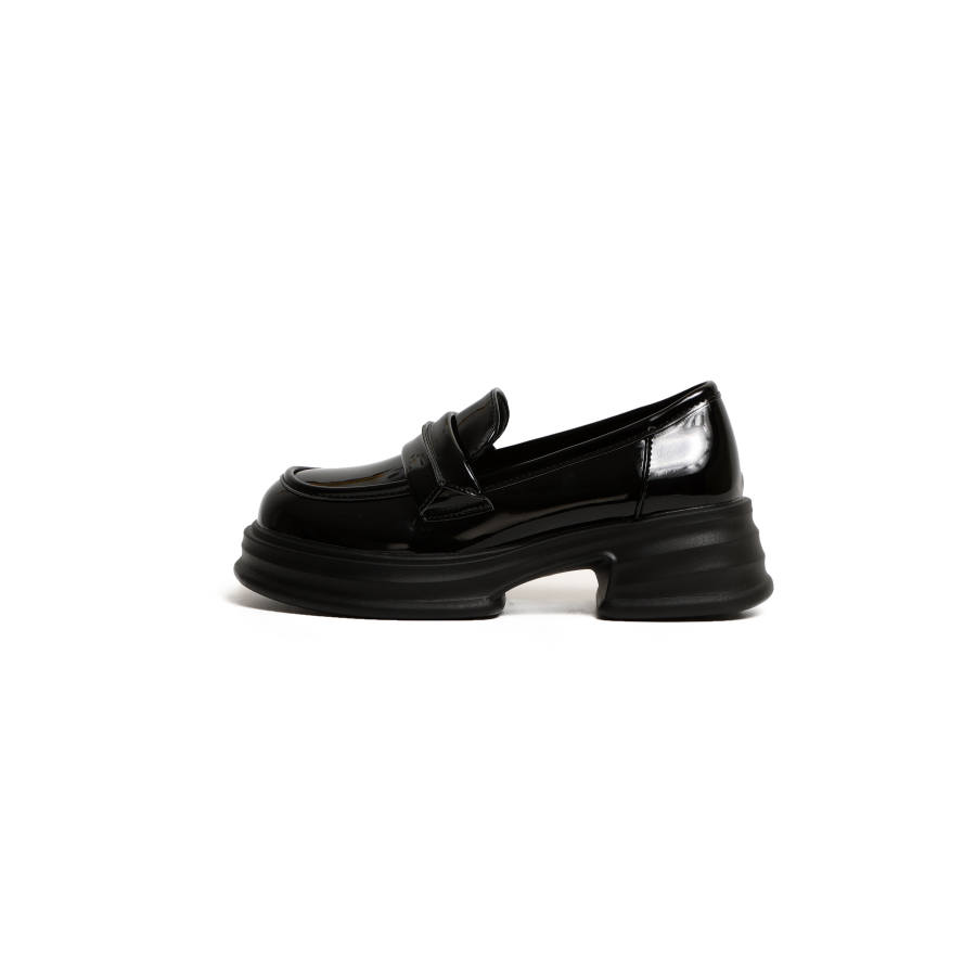 NUNZ Loafers Women's Black Glossy/Black