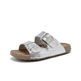 CHIBANG Slide Slippers Women's Silver