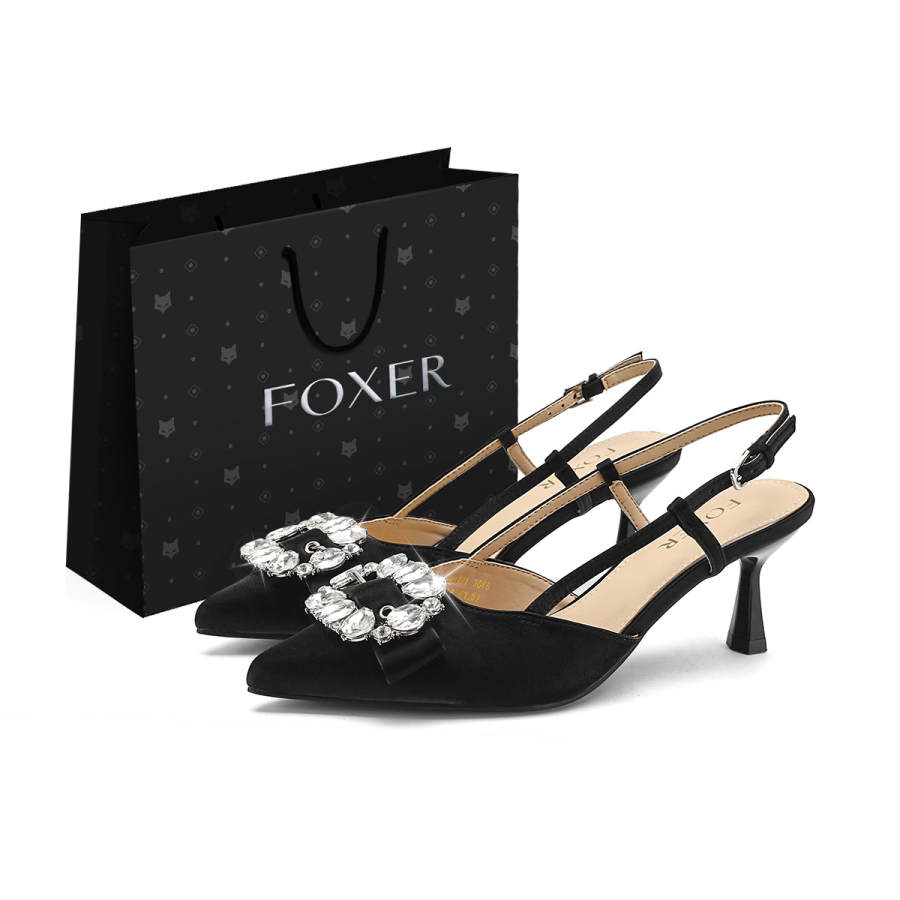 FOXER FOXER High Heels Women's Black/Beige/Light Green