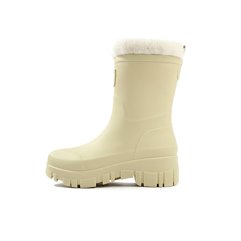 UBZ Classic Thickened And Fleece Lined Outdoor Camping Casual Versatile Rain Boots Women's