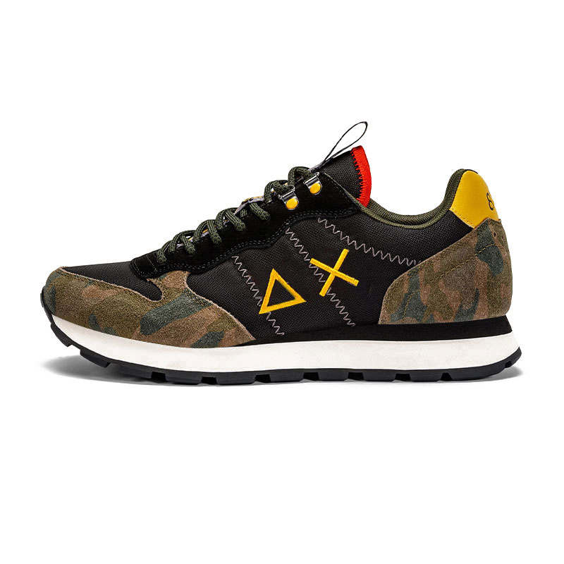 SUN68 Men's Casual Shoes Men's Low Top Black/Camouflage