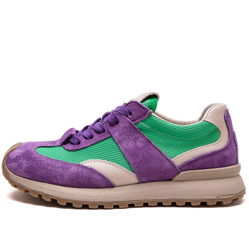 JIEZHOU Top Grain Cow Leather Breathable Low top Chunky Sneakers Women's