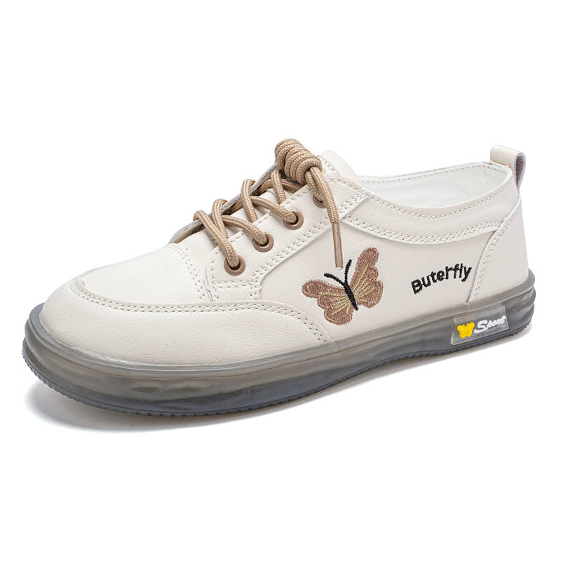 Reivantix Reivanti Cow Leather Casual Shoes Women's Beige Brown