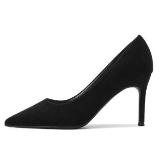 MCKP Suede Slim Heel High Heels 6CM Women's