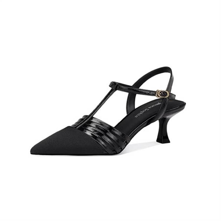 JESSICA SOPHIA Pu Casual Shoes 5CM Women's Black