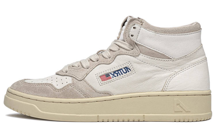 AUTRY AUTRY Medalist Mid Leather And Suede 'White' Women's