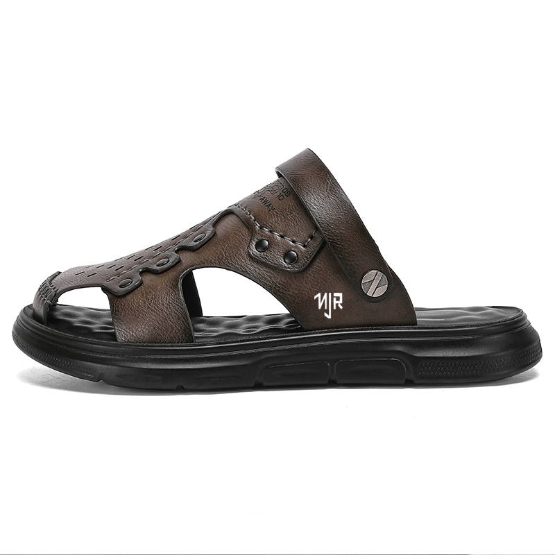 NANJIREN Beach Sandals Men's Yellow/Black/Gray