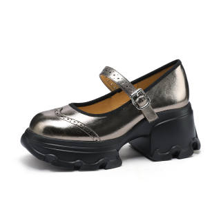 FMM Loafers Women's Silver/Gunmetal