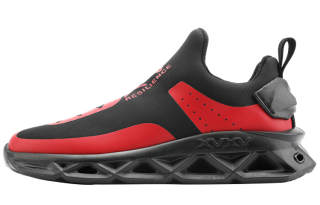 NORVINCY Platform Shoes Unisex Black Red