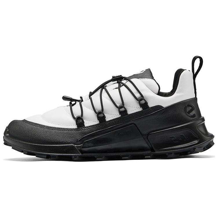 Ecco BIOM 2.1 X Mountain Cow Leather Cushioning Waterproof Low top Casual Shoes Men's Black White