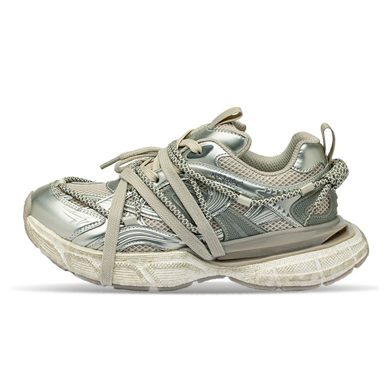 NSIOSC Thermal Height Increasing Abrasion Resistant Lightweight Slip Resistant Low top Chunky Sneakers Unisex