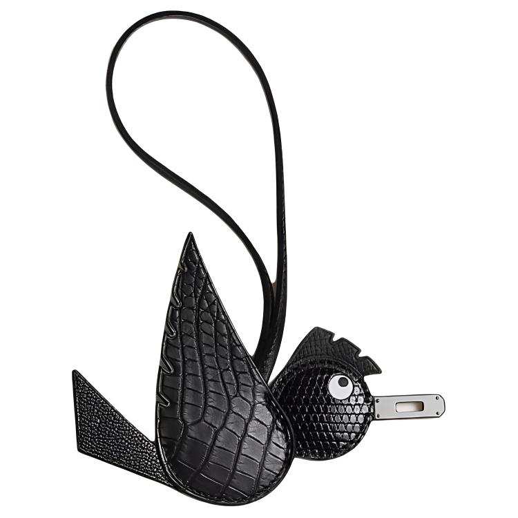 HERMES Birdy Mysore Goat Skin Bag Accessory Women's Black