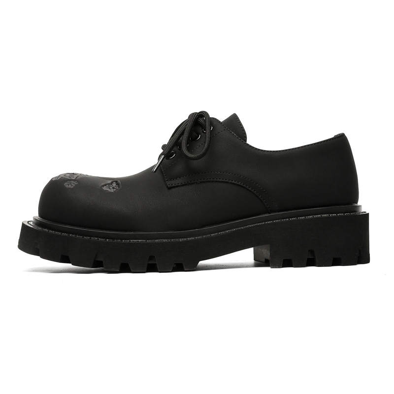 WEISHIBANGWEI WEISHIBANGWEI Microfiber Leather Casual Leather Shoes Men's Black