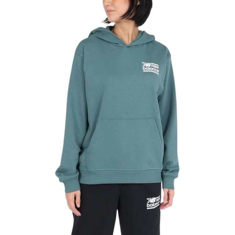 New Balance New Balance Sweatshirts Women's Dark Green Hooded Moderate