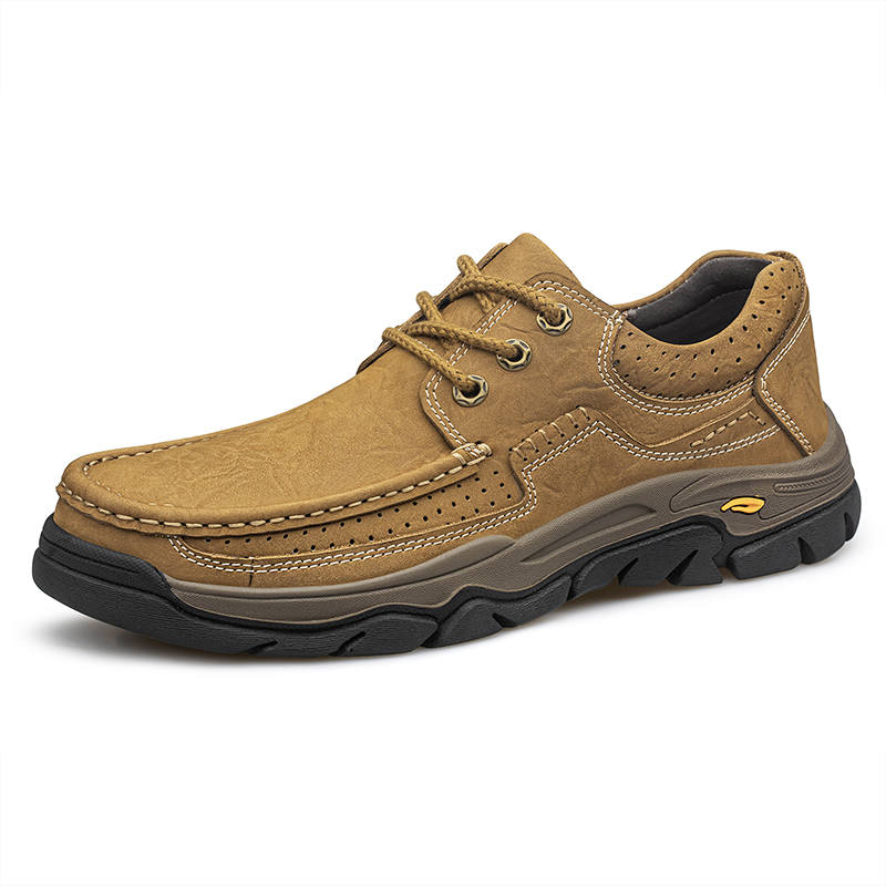 GONGNIULEITING Top Grain Cow Leather Casual Shoes Men's