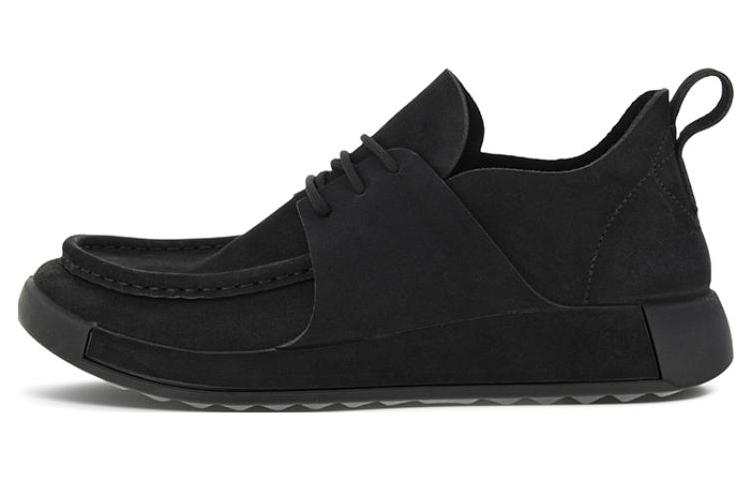 Ecco Ecco Comme Collection Cow Leather Comfortable And Breathable Loafers Men's Black