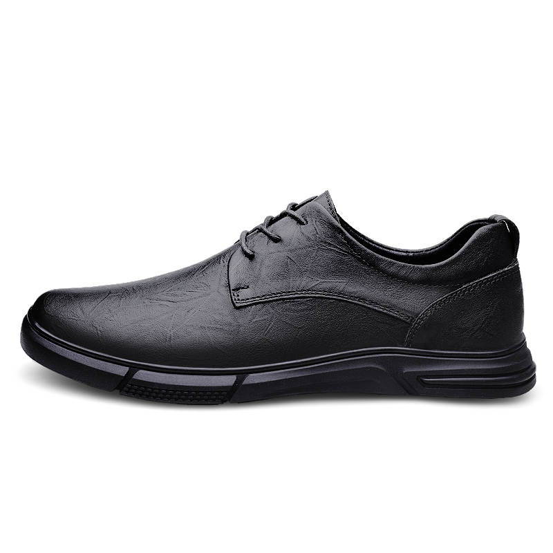 YIMINU Dress Shoes Men's Low Top Black