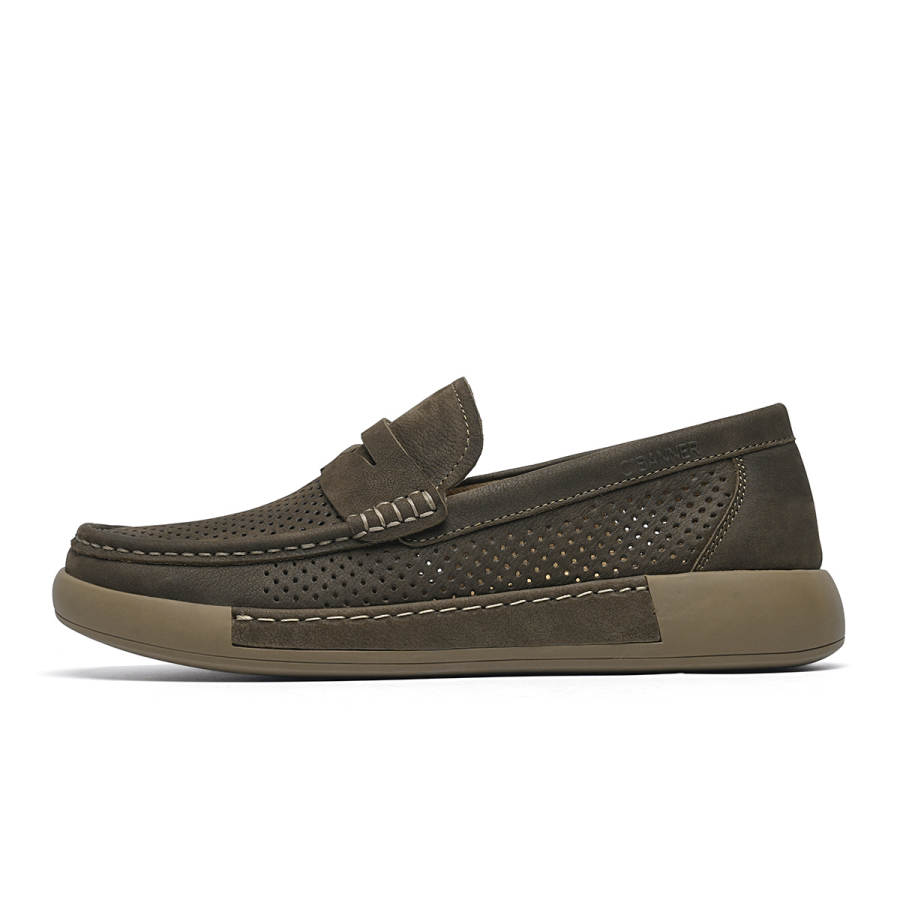 C°BANNER Cow Leather Casual Shoes Men's Khaki