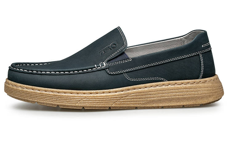 ZRO Casual Leather Shoes Men's Low Top Earth Yellow/Blue