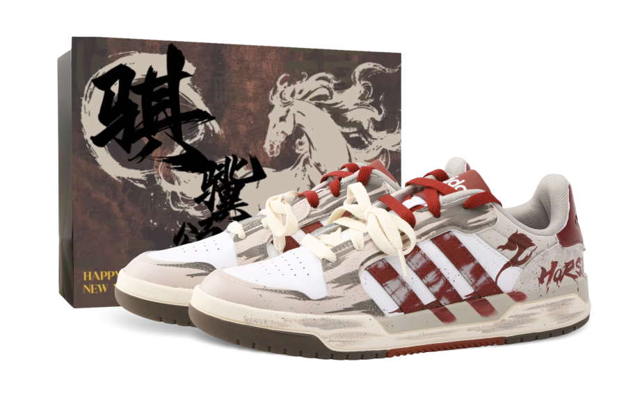 Adidas Neo Entrap Drippy Red Hare Abrasion Resistant Low top Skateboard Shoes Unisex
