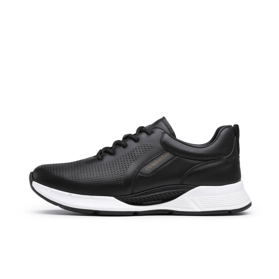 Chrisdien Deny Cow Leather Low top Casual Shoes Men's Black