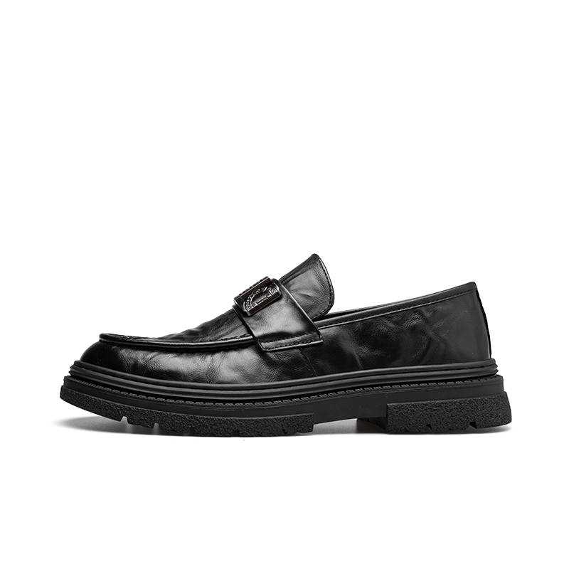 PARDASAUL Cow Leather Casual Shoes Men's Black