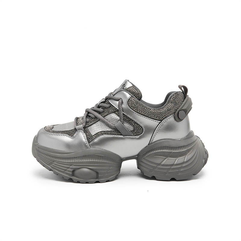 KEKAFU Synthetic Leather Low top Chunky Sneakers Women's
