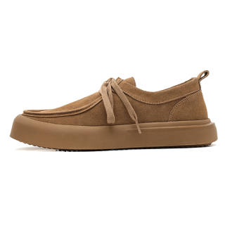 ZHENRAN Men's Casual Shoes Men's Low Top Khaki