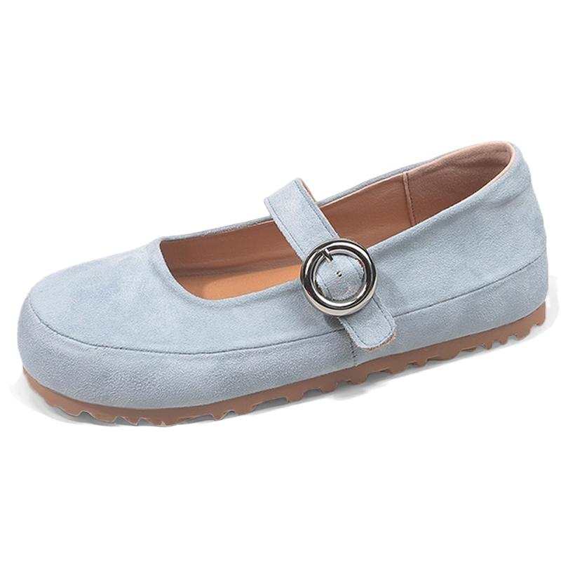 JIANGBANG Suede Mary Jane Shoes Women's
